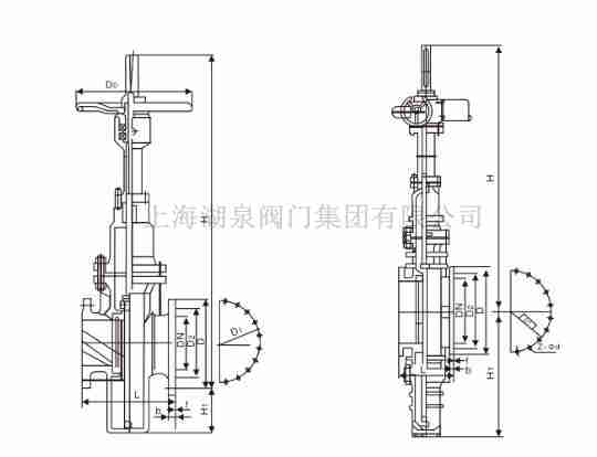  防爆電動(dòng)有導流孔平板閘閥
